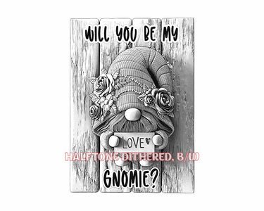 Love Gnome 3d illusion & laser-ready file - 3DWave.us